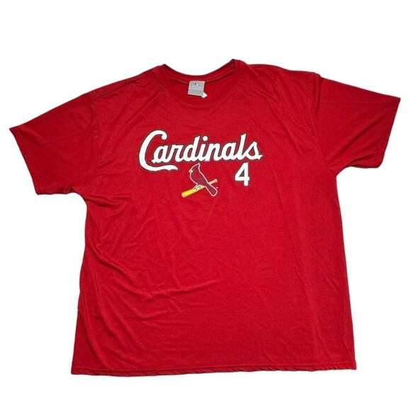 St Louis‎ Cardinals Yadier Molina #4 Men's Majestic  Shirt Adult Size 2XL - Picture 1 of 10